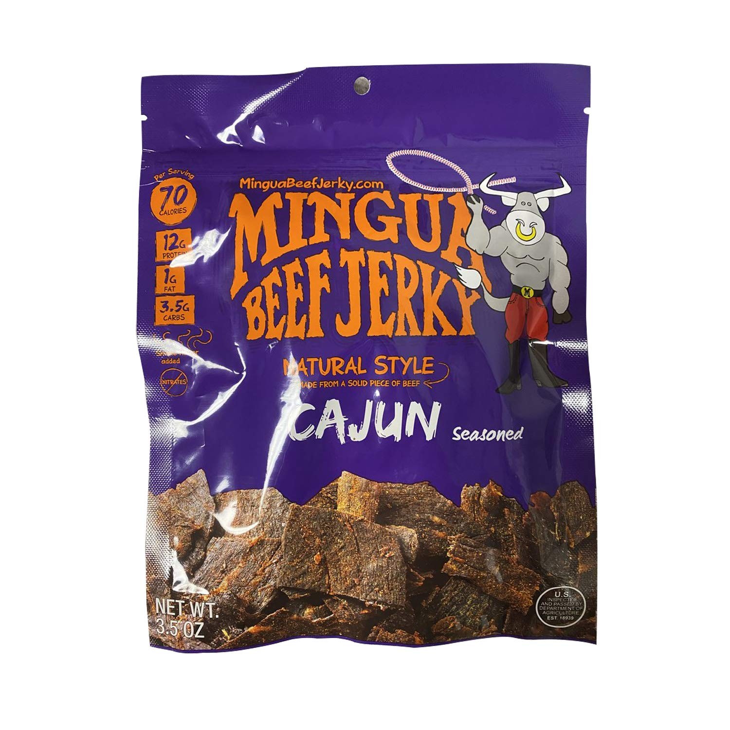 Mingua Cajun Jerky 3.5oz Bag