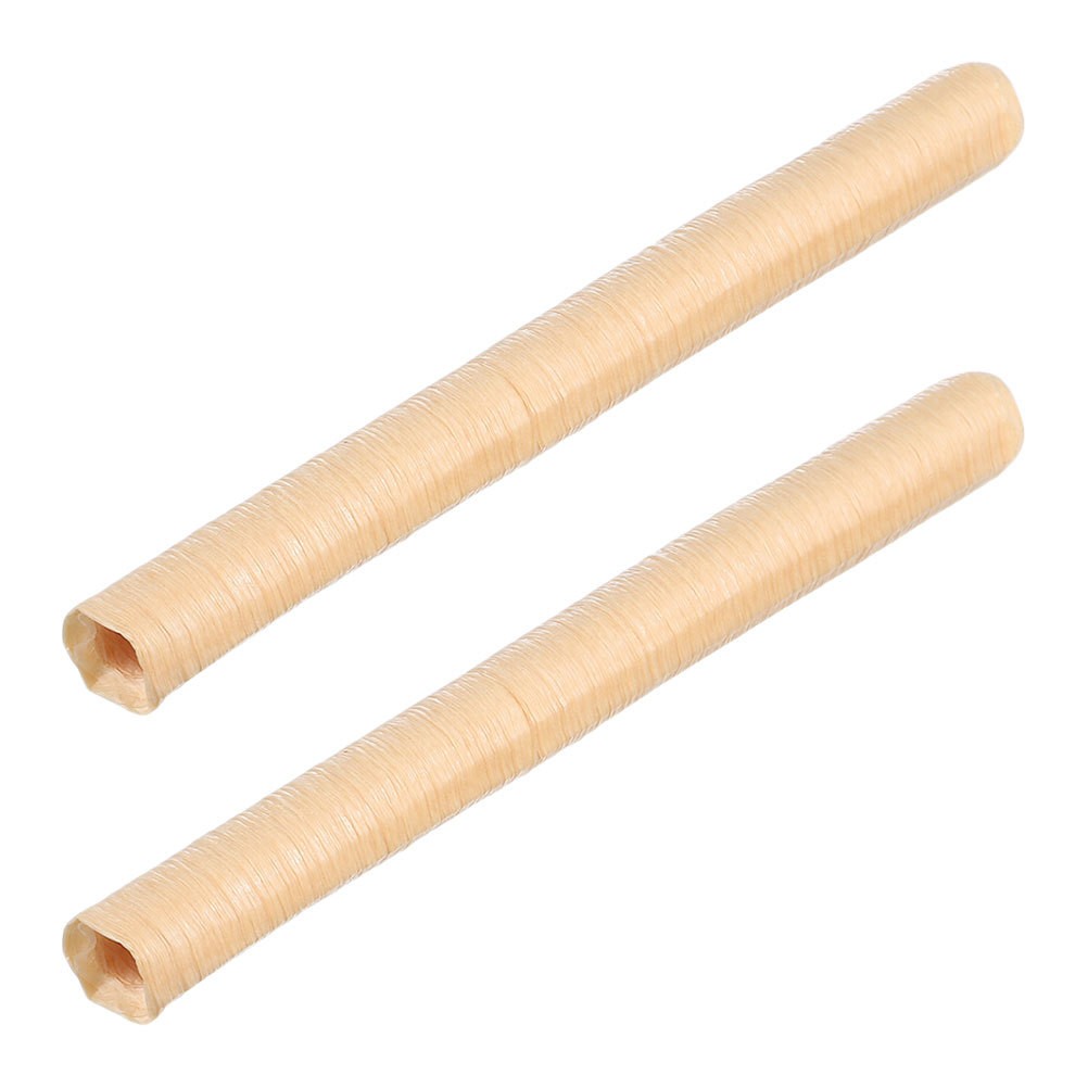 2Pcs Reusable Collagen Sausage Making Tubes Beige for Ham Sausages and Hot Dogs
