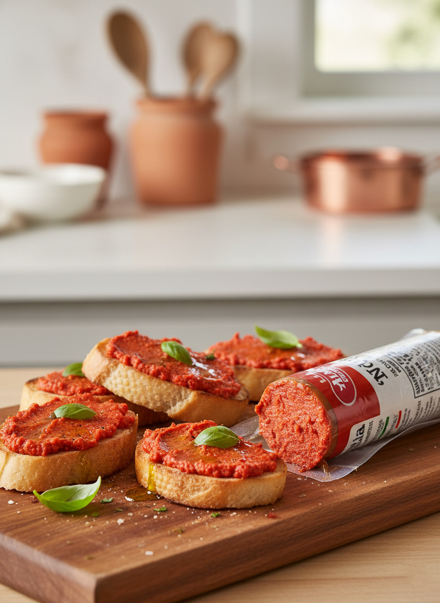 ‘Nduja Hot Spreadable Salami 6 oz (170g) – Authentic Calabrian Spread