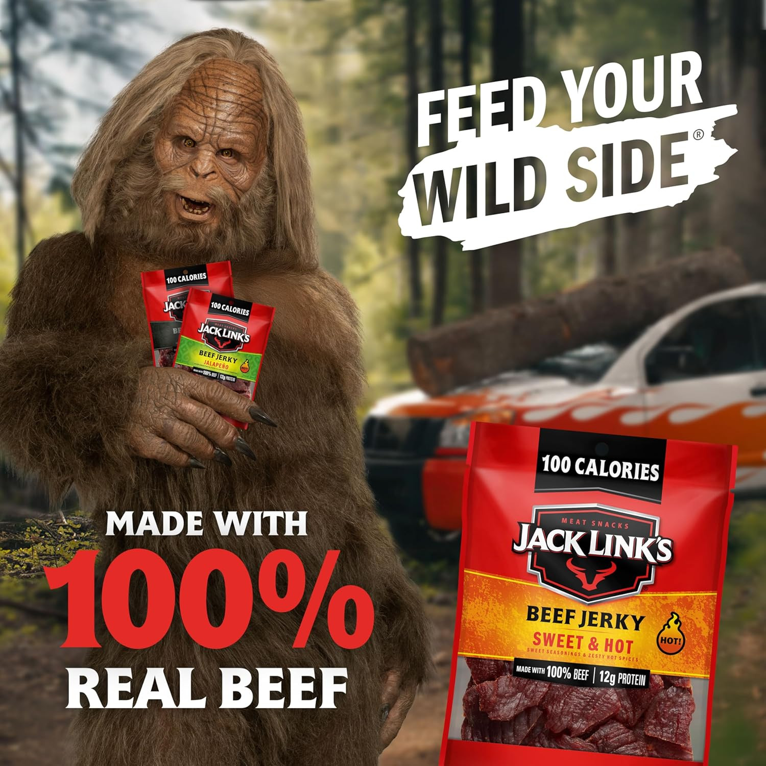 Beef Jerky Bold Variety Pack – Includes Sweet & Hot, Jalapeno and Peppered Jerky