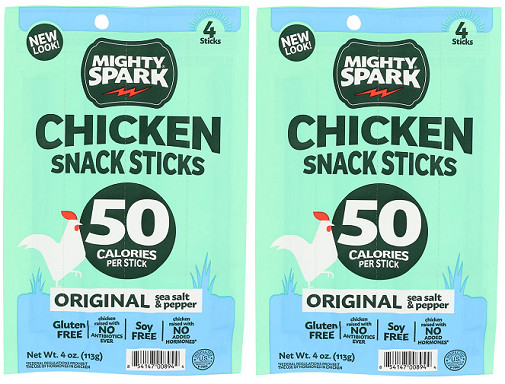 Mighty Sparks Chicken Snack Sticks Original 2 Pack
