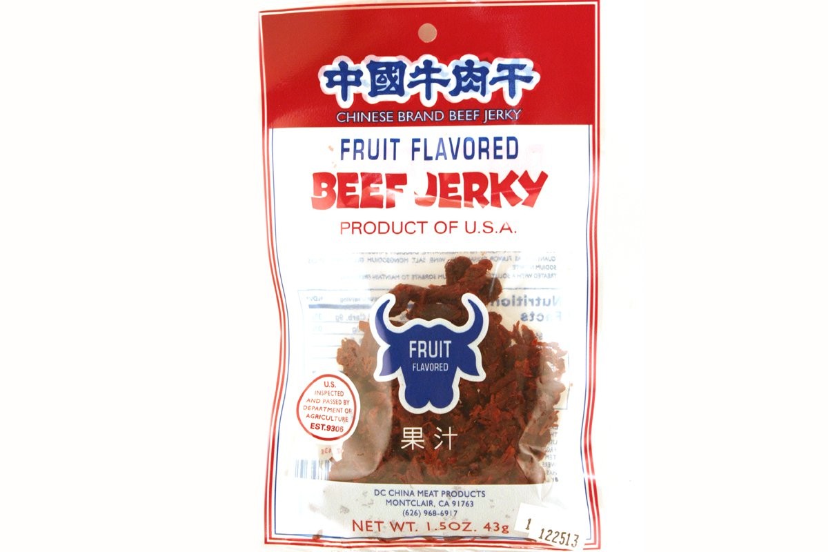 China Meat Beef Jerky Fruit Flavor 1.5oz 43g Pack of 6