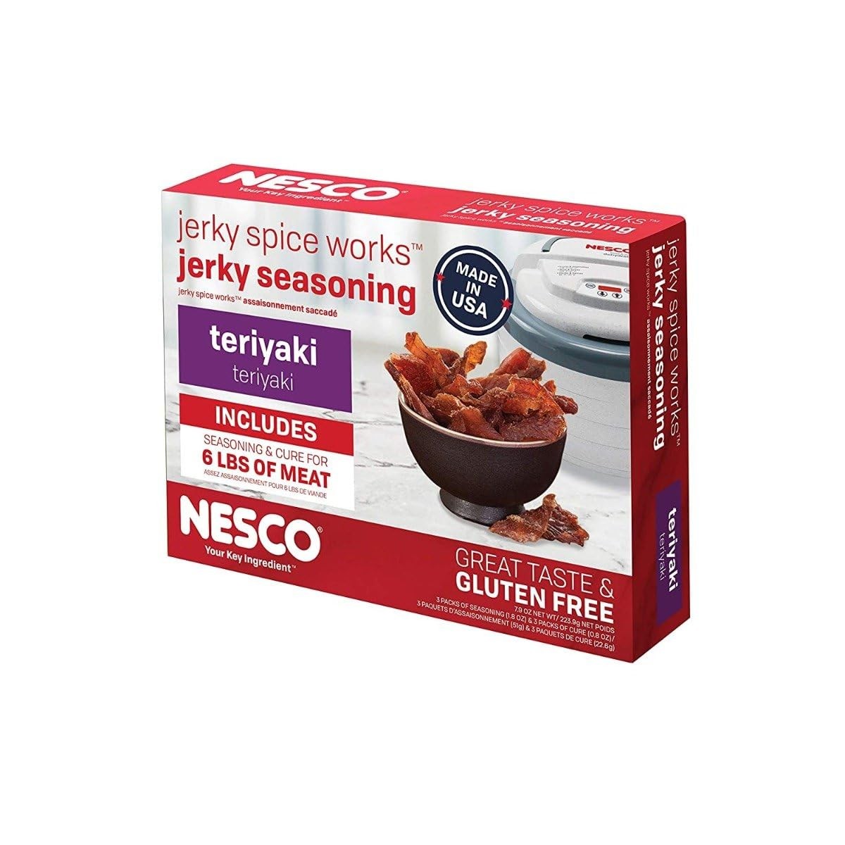 BJT-6, Jerky Spice Works, Teriyaki Flavor, red, 6 Pound (Pack of 1)