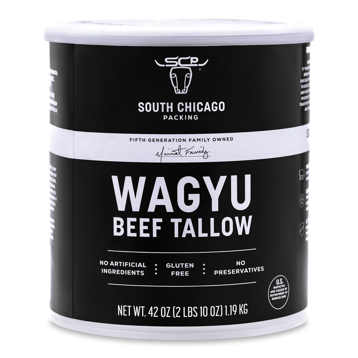 Wagyu Beef Tallow, 42 Ounces, Paleo-Friendly, Keto-Friendly, 100% Pure Wagyu