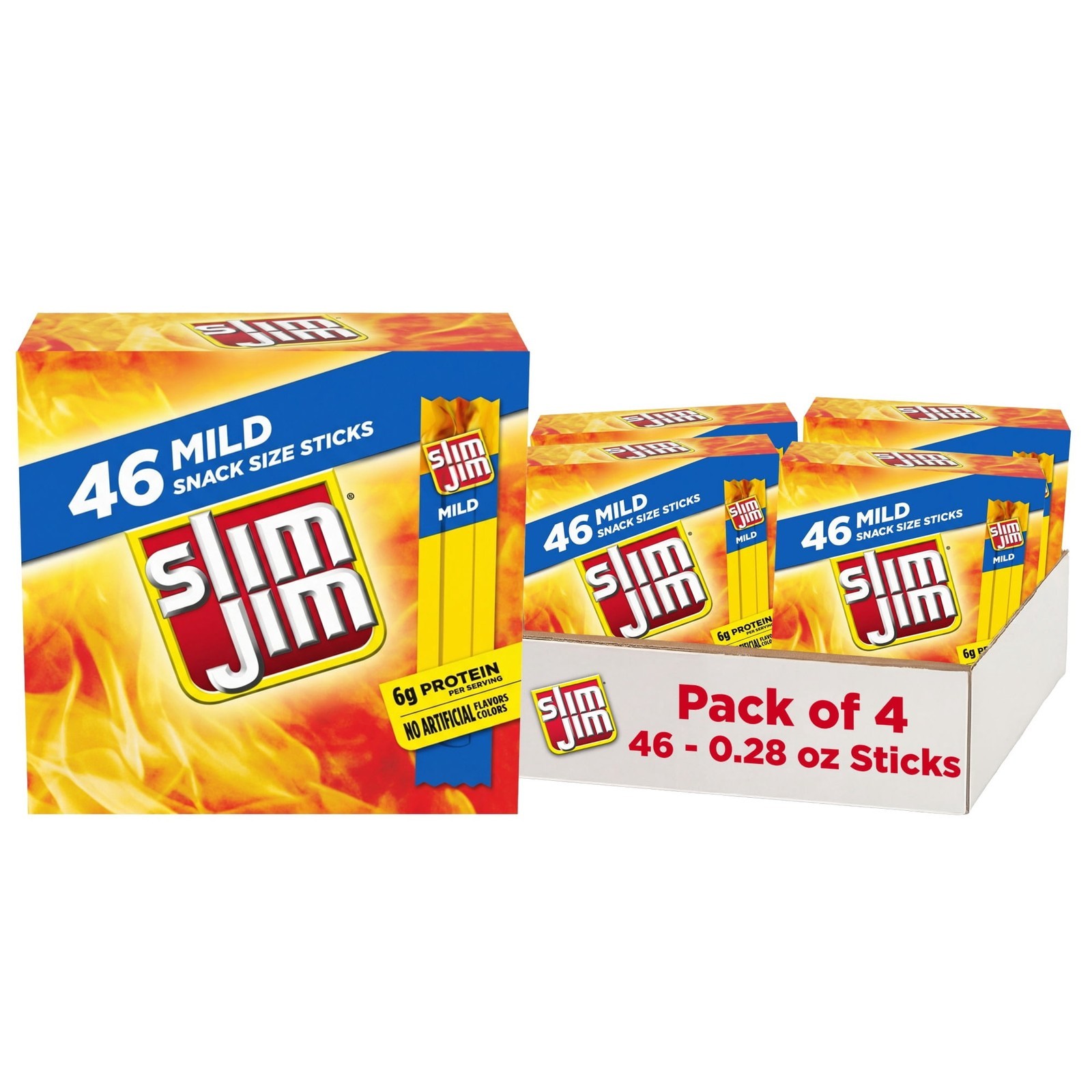 Smoked Meat Sticks Mild Flavor 6g Protein Per Serving Snack Size Easter Basket