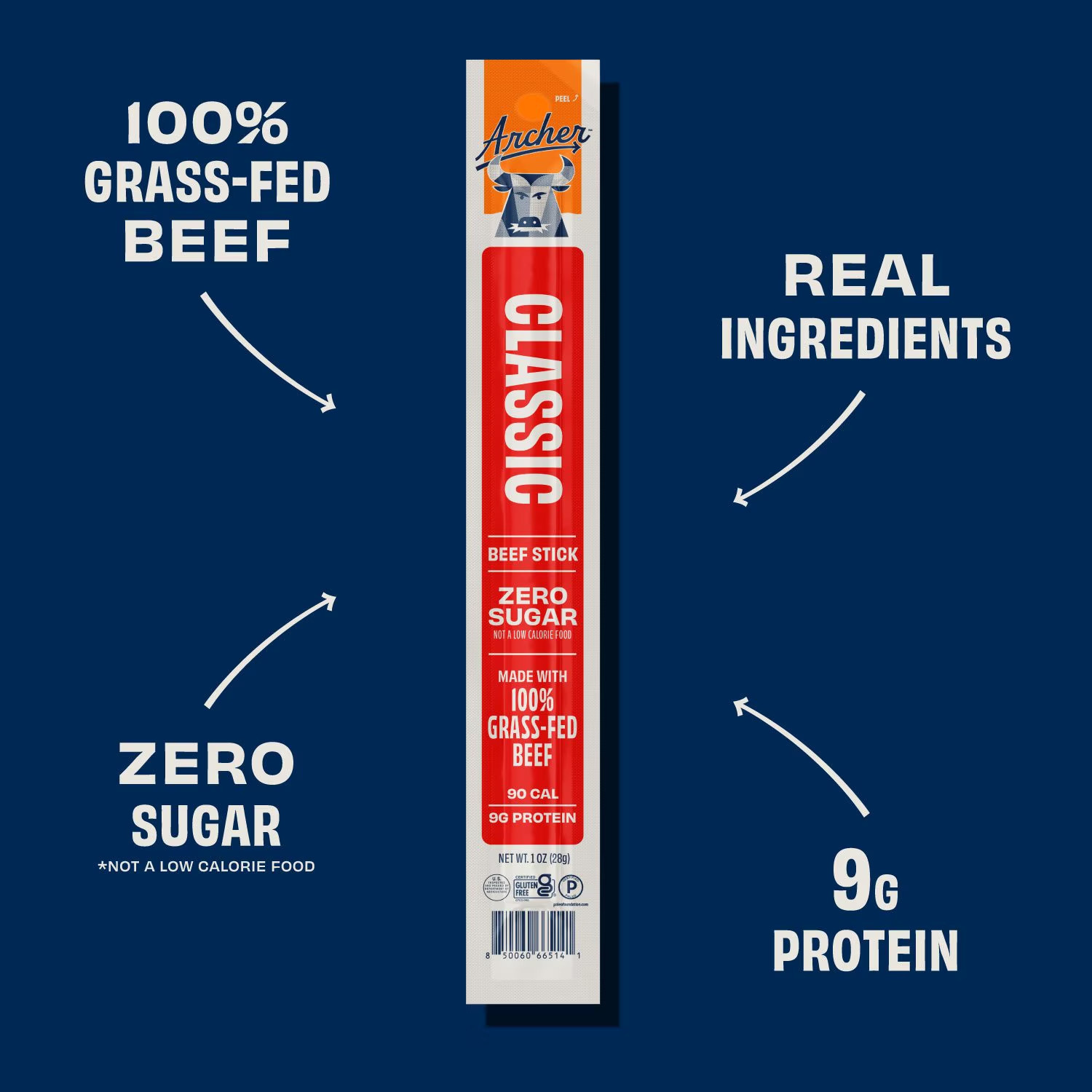 Archer Classic Full Size Beef Sticks, 1 oz., 12 pk. FREE SHIPPING!!!