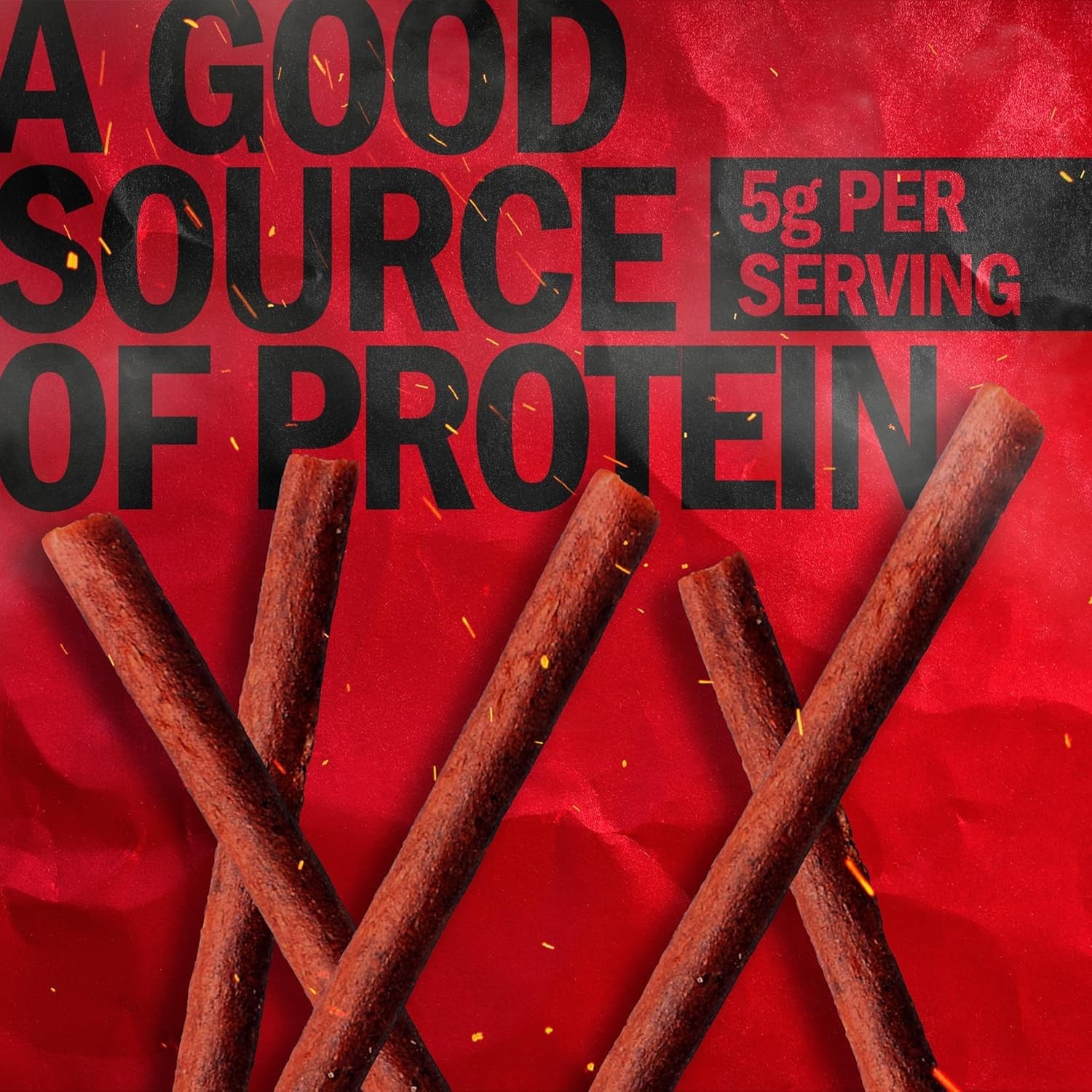 Teriyaki Jerky Sticks 20 Pack Ready to Eat Meat Protein Snack 0.8oz Sticks