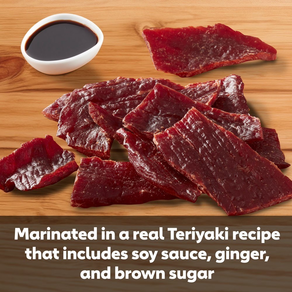 Jack Link’s Beef Jerky, Teriyaki, Made with 100% Beef, 11g of Protein per