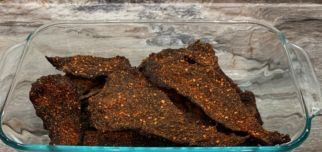 JUAN’S HOME MADE OLD SCHOOL BEEF JERKY 32 oz Mexican Hot