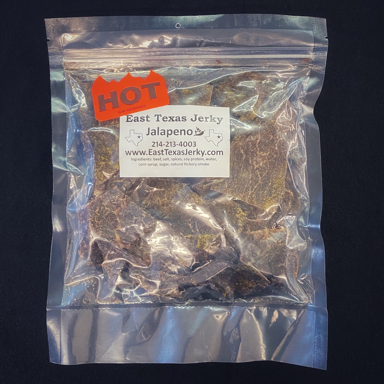 East Texas Beef Jerky Jalapeno Flavor 1/2 LB