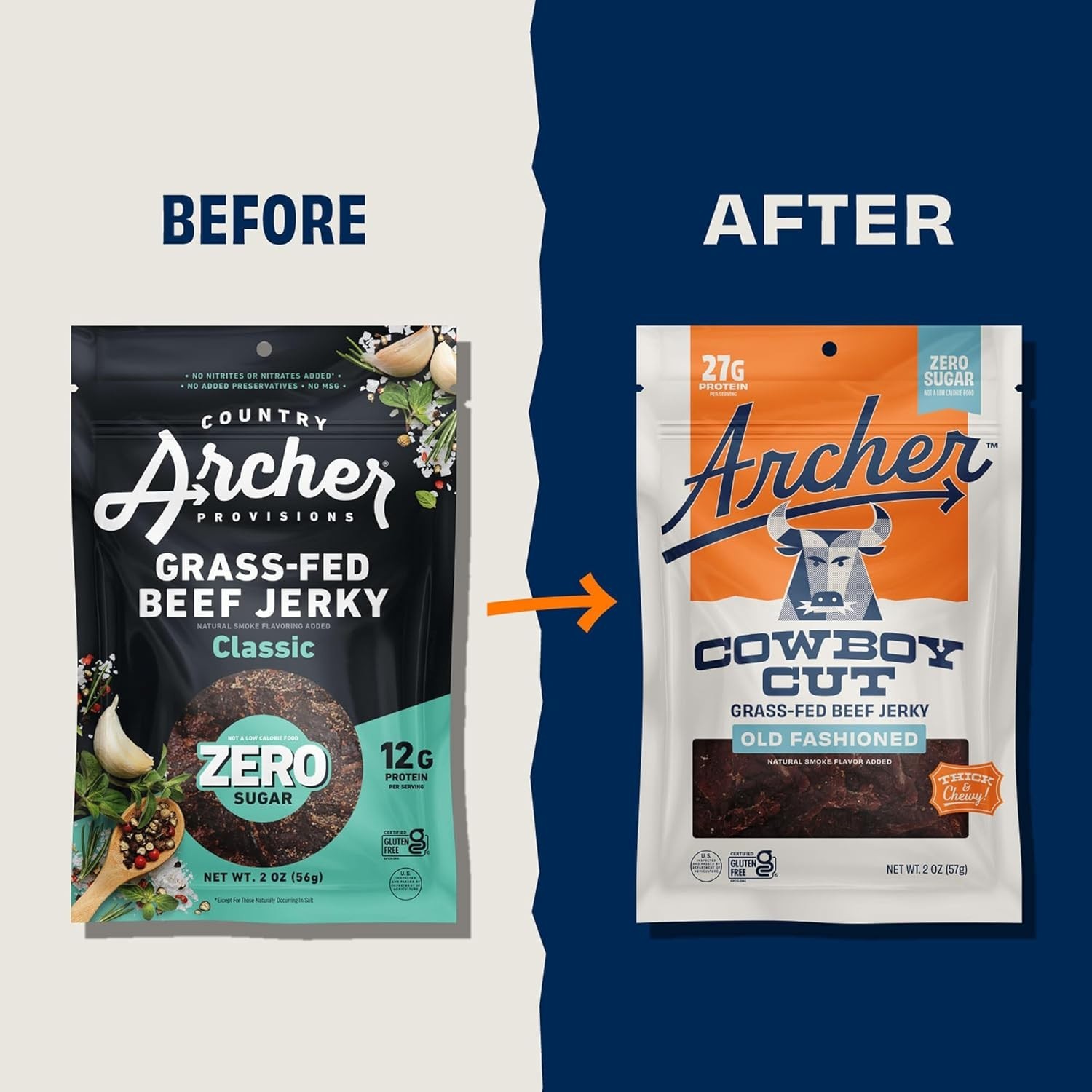 Grass Fed Beef Jerky – Zero Sugar Beef Jerky, Sugar Free Snack Pack, Bulk, In…