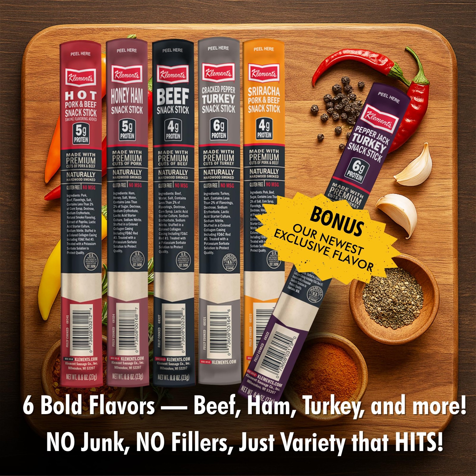 Jerky Gift Basket for Men | Birthday Gifts for Men | 30 Piece Meat Sticks Sam…
