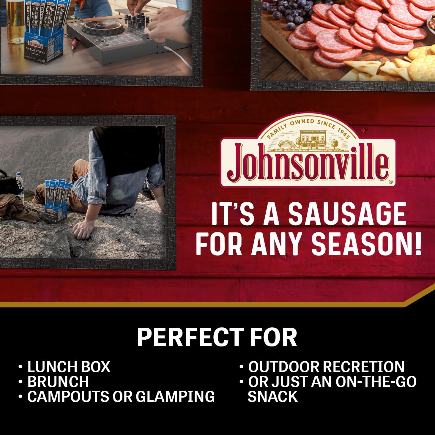 Summer Sausage Snack Sticks Beef 1 oz. 24-Pack Gluten Free Protein Jerky