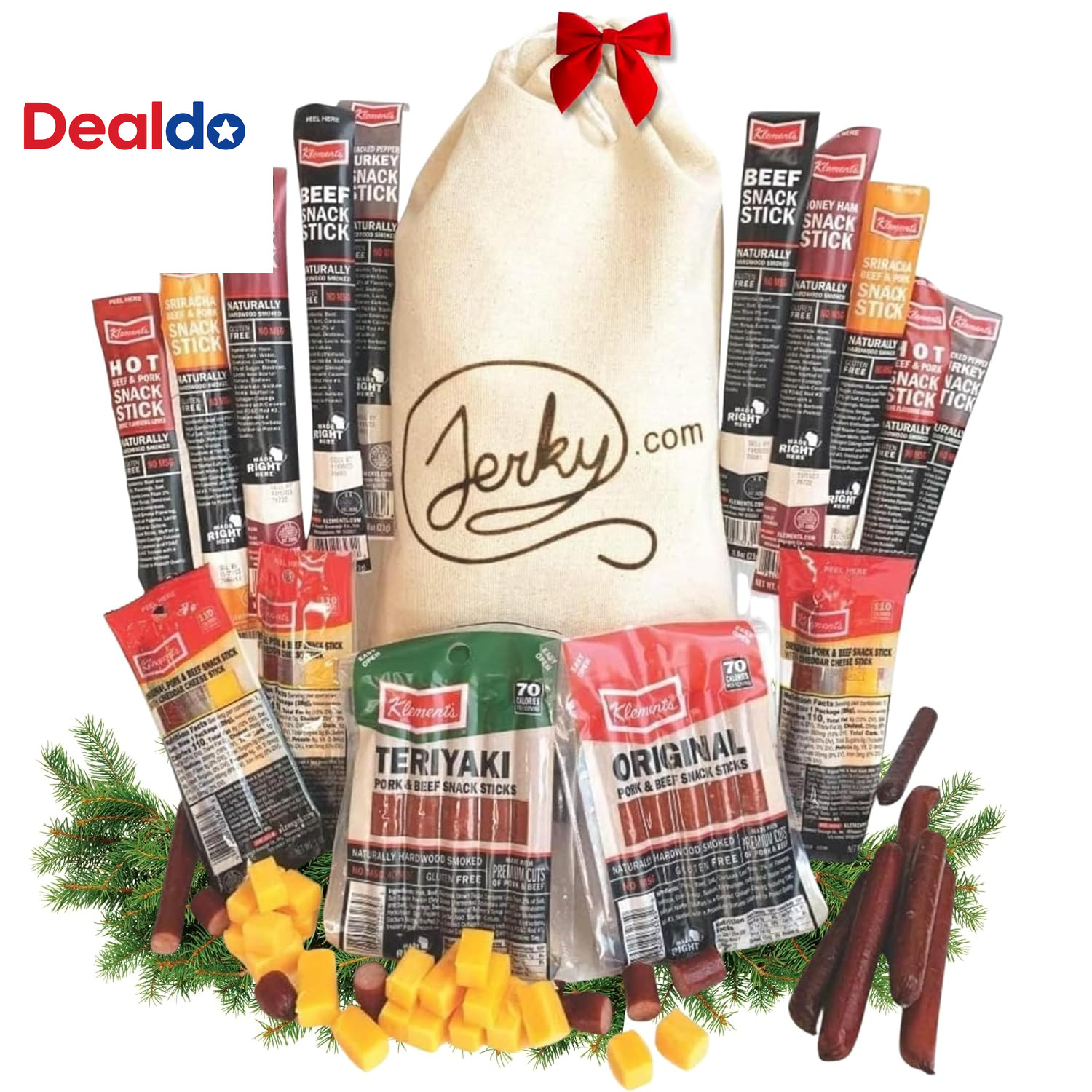 26 Pc Meat Sticks Variety Pack High Protein Keto Snack Gift with Cheese Sticks