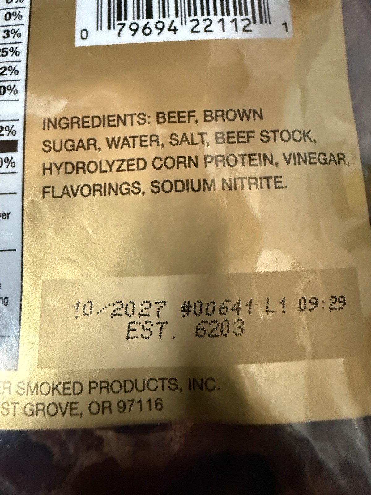 Old Trapper Old-Fashioned Beef Jerky – 8 Ounce Bag – New In Sealed Bag-Exp 10/27
