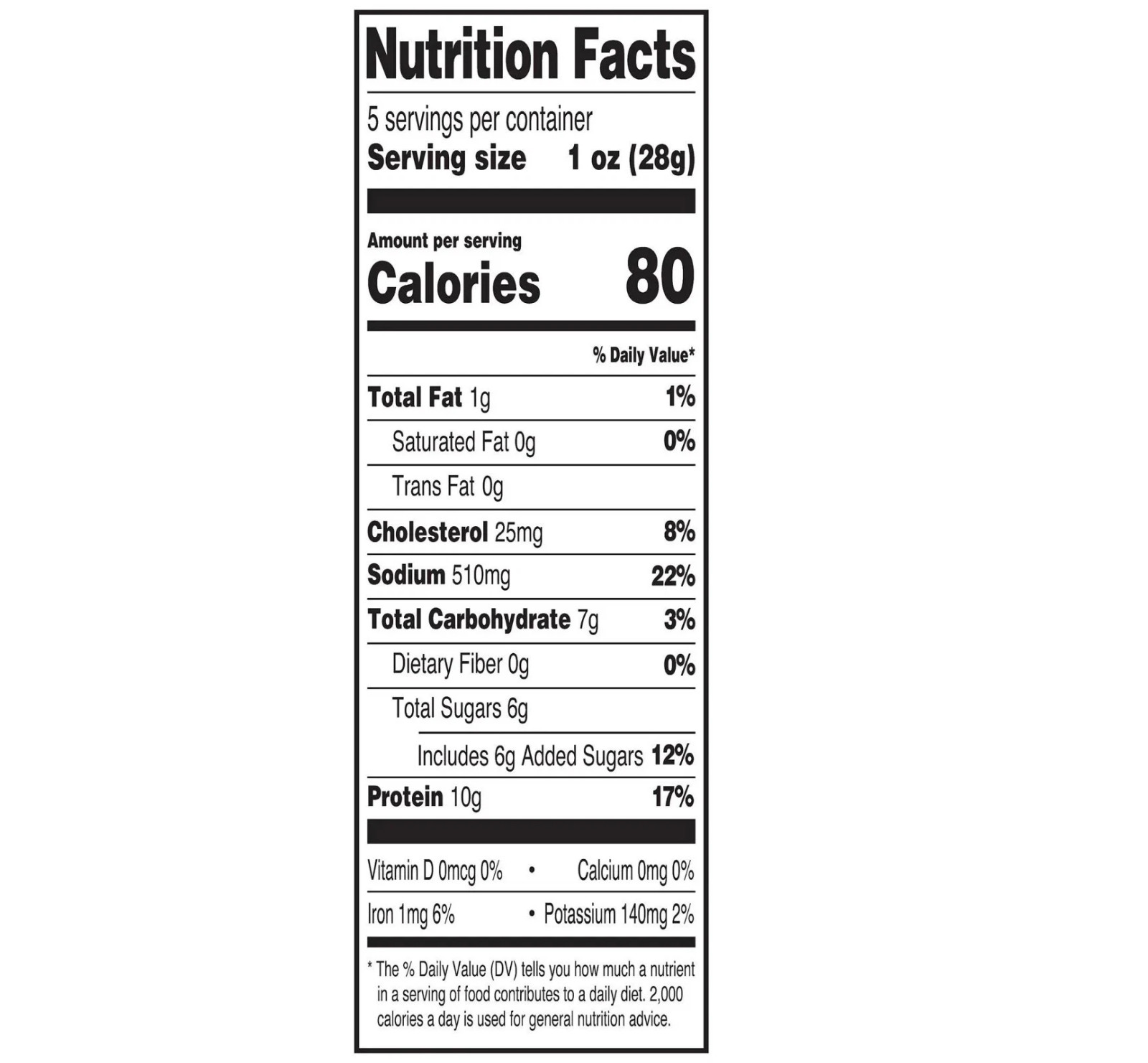 Great Value Peppered Beef Jerky, 5 Oz…