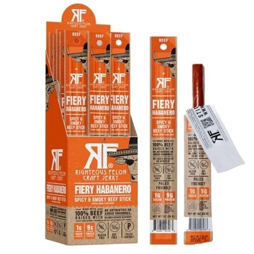 Righteous Felon Meat Sticks | 100% Beef Sticks | Gluten Free & Keto Meat Stic…