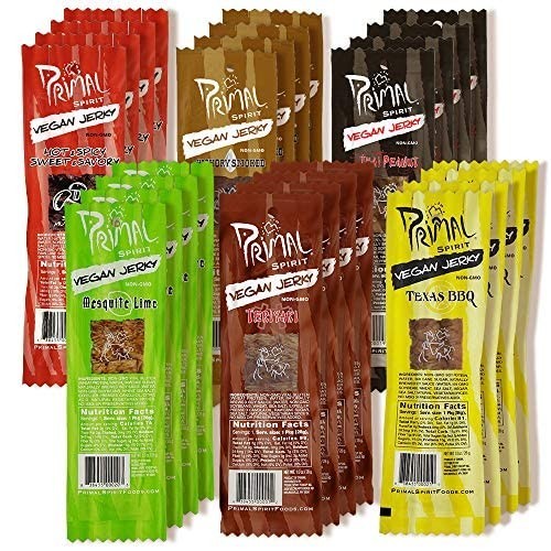 Primal Spirit Jerky – 10g Protein Variety Pack, Non-GMO & Cruelty-Free