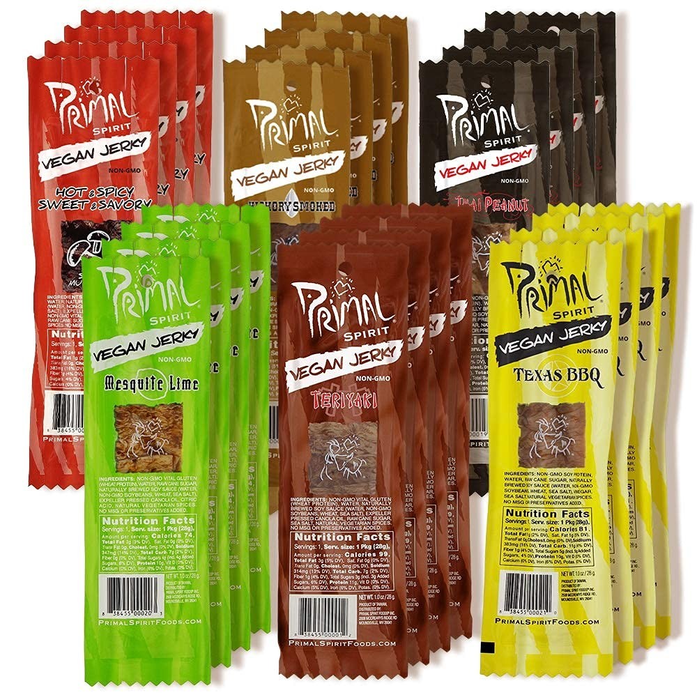 Primal Spirit Jerky – 24-Pack, Classic Flavors Sampler