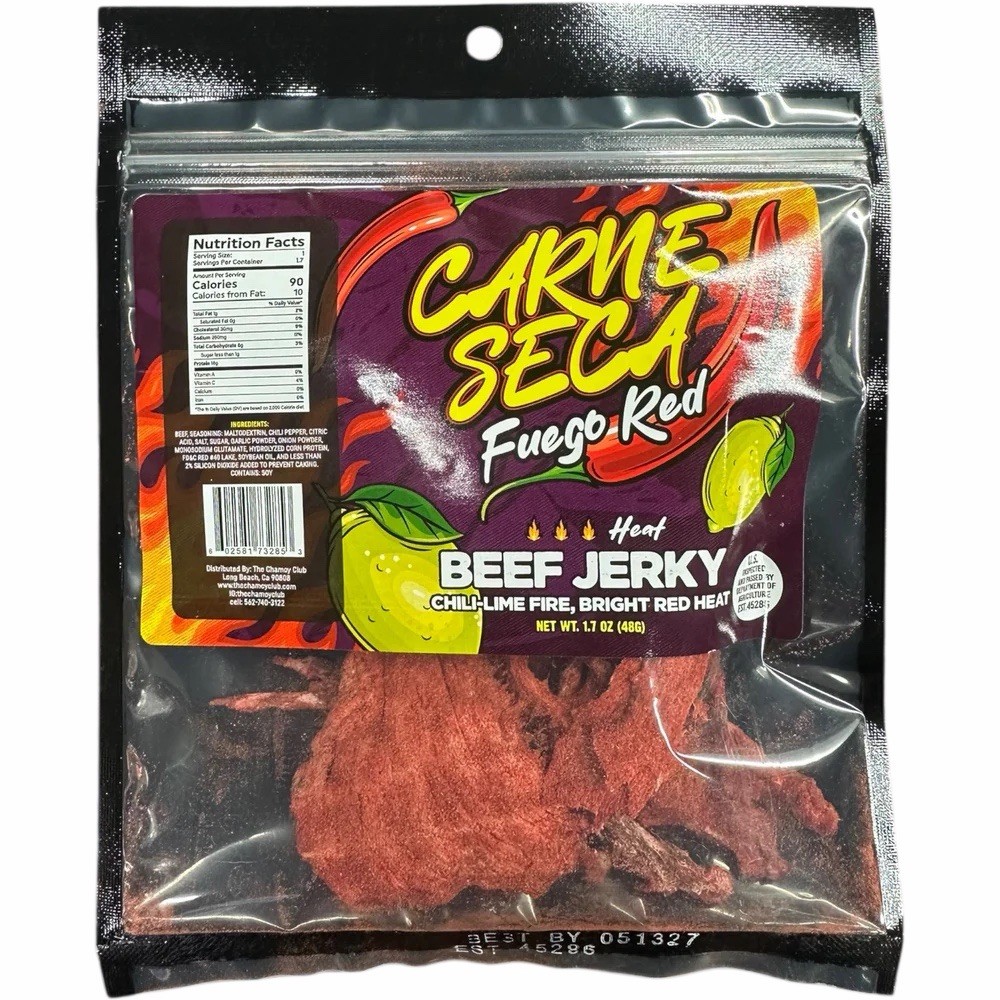 Beef Jerky Carne Seca FLAMING RED