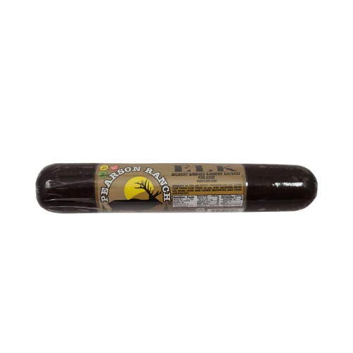 Pearson Ranch Hickory Smoked Wild Game Elk Summer Sausage – 7oz