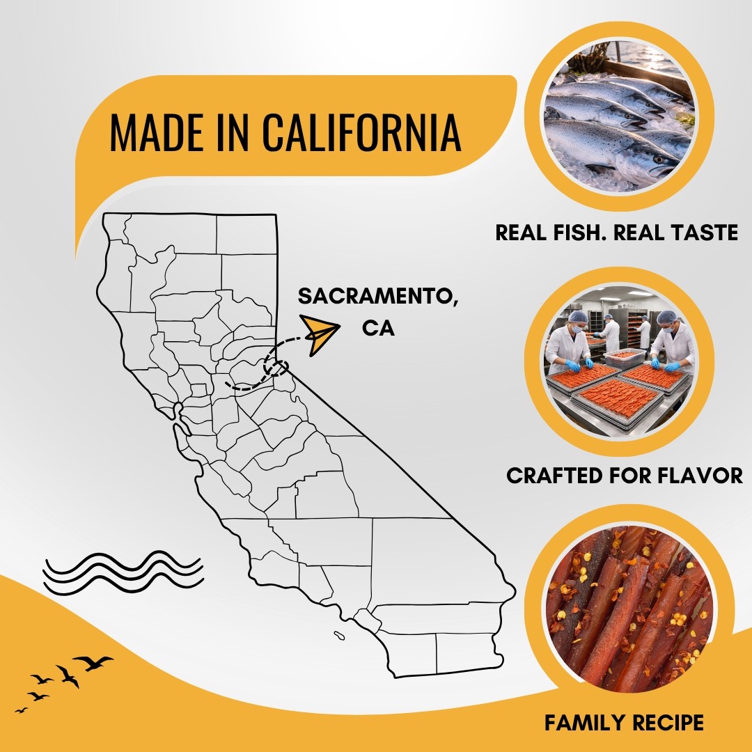 Wild Caught Salmon Jerky – Teriyaki High Protein Rublev 2 oz
