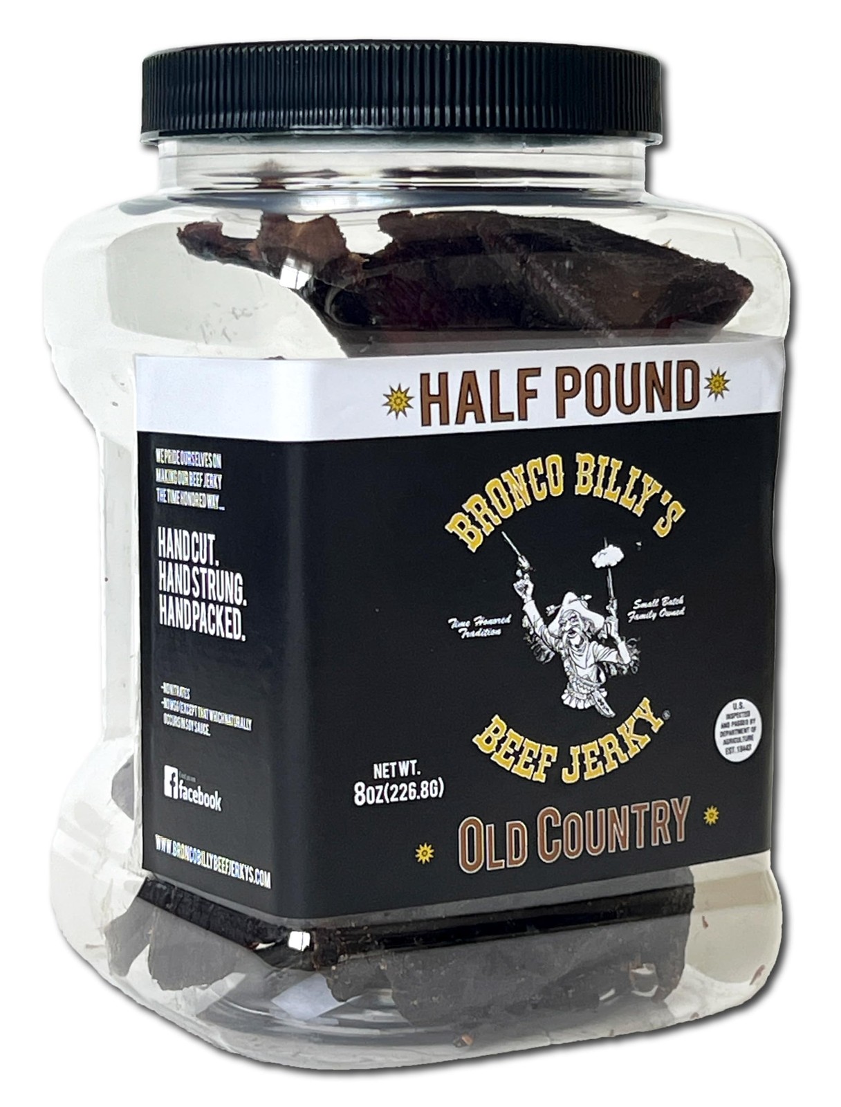 Old Country Hickory Smoked Half Pound Jar – 8oz – New Jar Design