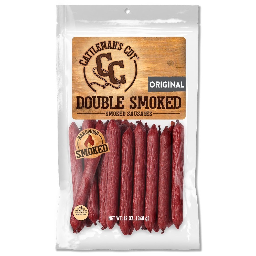 Double Smoked Sausage 12oz Shelf-Stable Resealable Bag 4 Pack