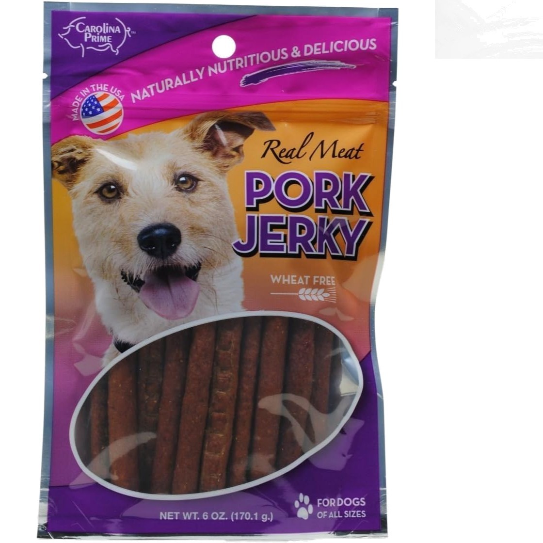 Blue Ridge Naturals Real Meat Pork Jerky 6oz – Dog Treat for Training