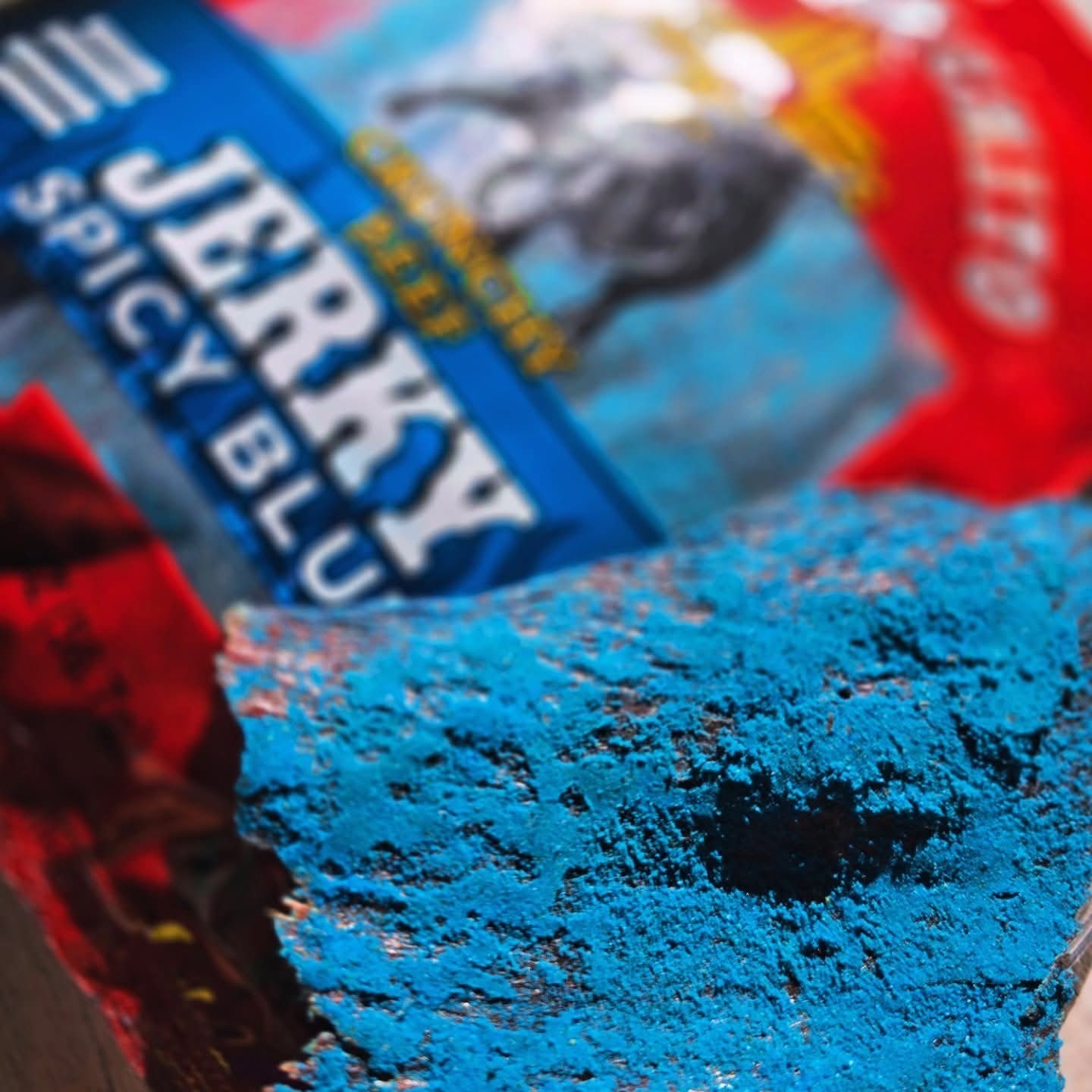 El Ranchito Crunchy Beef Jerky – Spicy Blue Takis , 6 oz