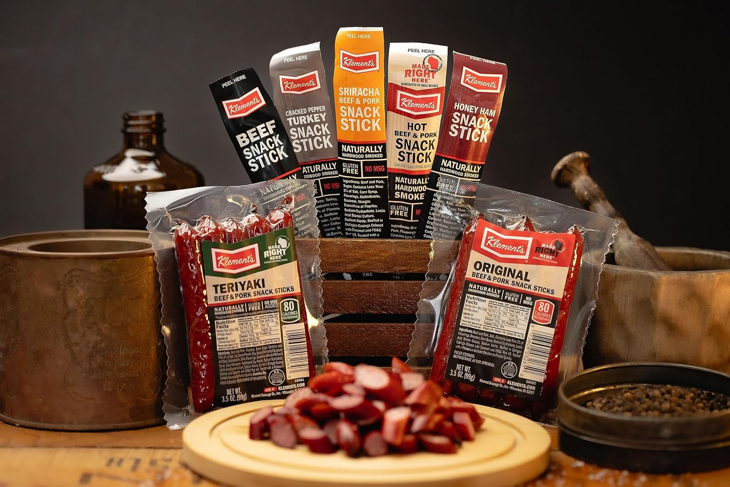 Meat & Cheese Sticks Sampler | Birthday Gifts for Men | 26Pc Meat Sticks Variety