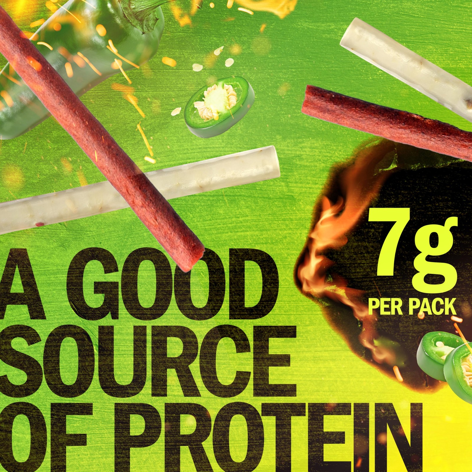 Jack Link’s Jalapeno Beef Jerky Sticks and Cheese 1.2 Ounce (Pack of 16)