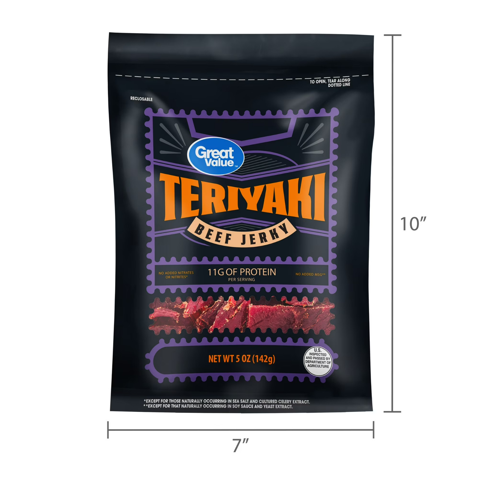 Great Value Teriyaki Beef Jerky, 5 oz