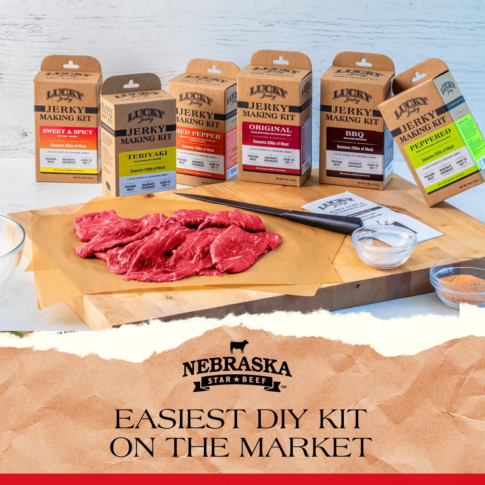 Jerky Seasoning and Cure Kit for Deer Beef Jerky Easy Family Project 12oz