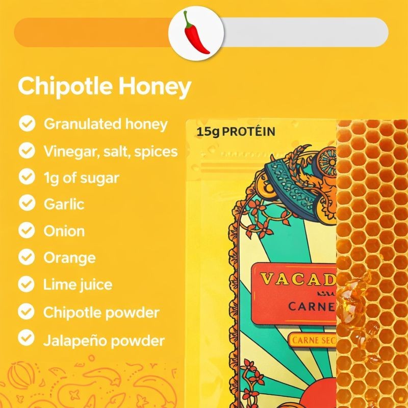 8 pack Vacadillos Chipotle Honey – 2 oz Package, Sweet & Smoky Gourmet