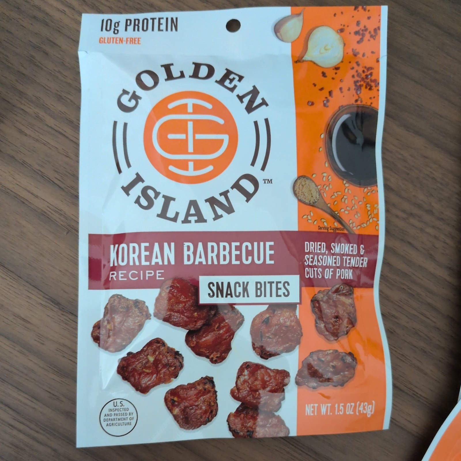Golden Island Koren BBQ Snack Bites Jerky 1.5 Oz – 12 individual Pack