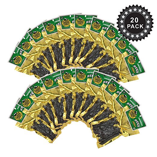 Climax Jerky BEST Premium Thin Cut 3.25 OZ. Original Beef Jerky – 20 Pack