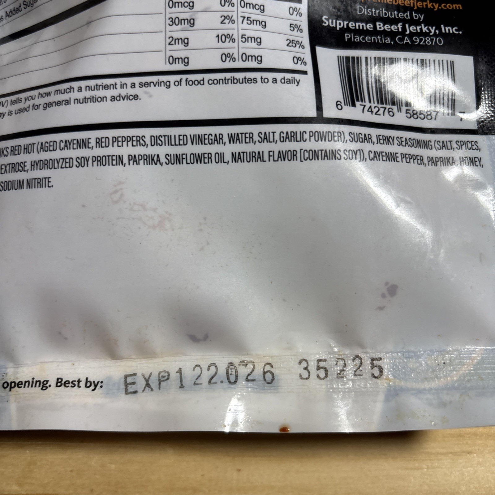 Lot of 3 Supreme Beef Jerky, Halal Chicken Jerky, Zabiha Halal Certified Jerky,