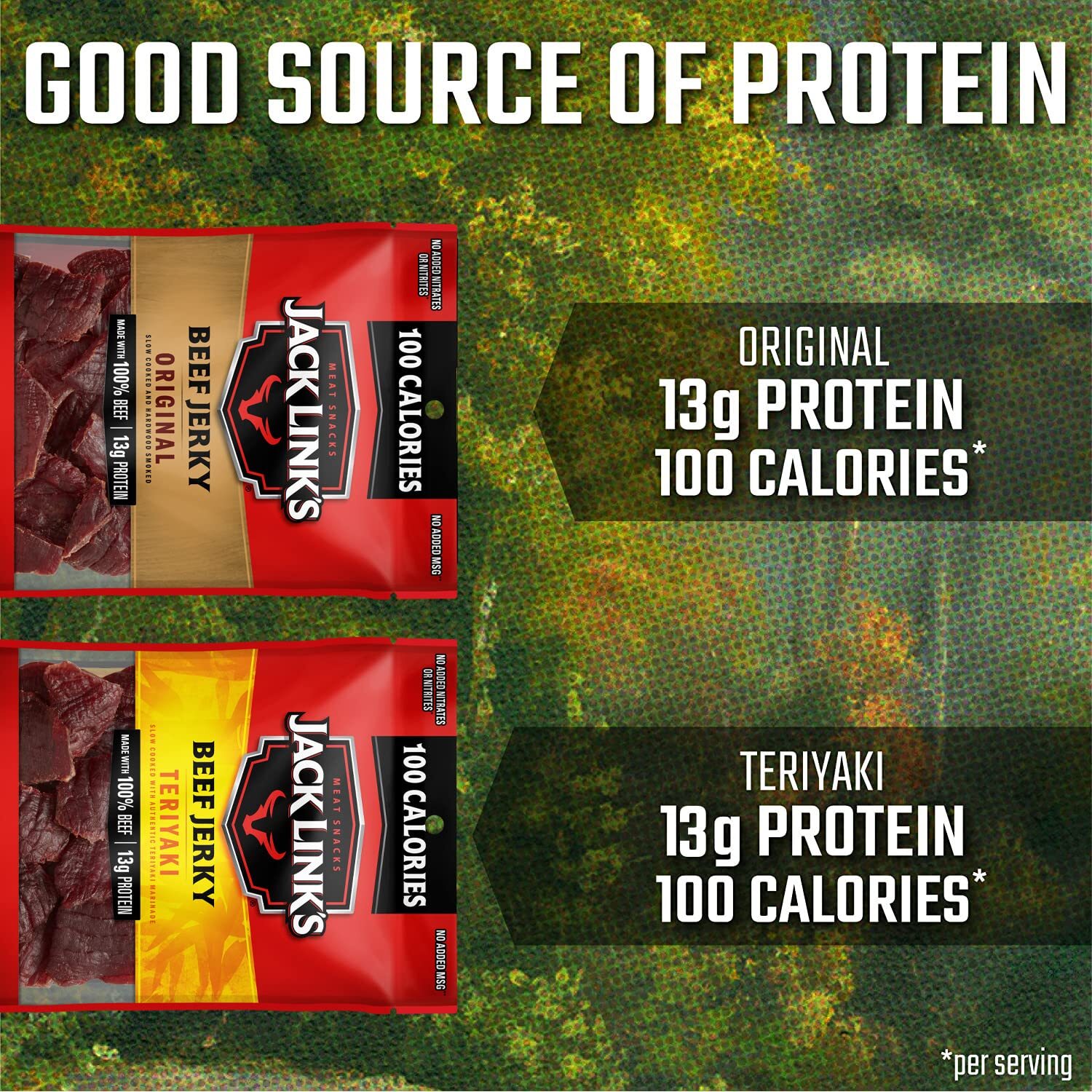 Beef Jerky Variety Original and Teriyaki Flavors 9 Pack(1.25 Oz)