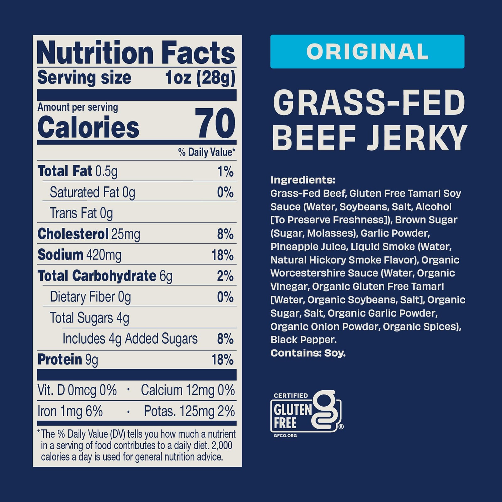 Archer Jerky Beef Jerky 7 Ounce Natural Grass Fed Protein Snack Delicious Flavor