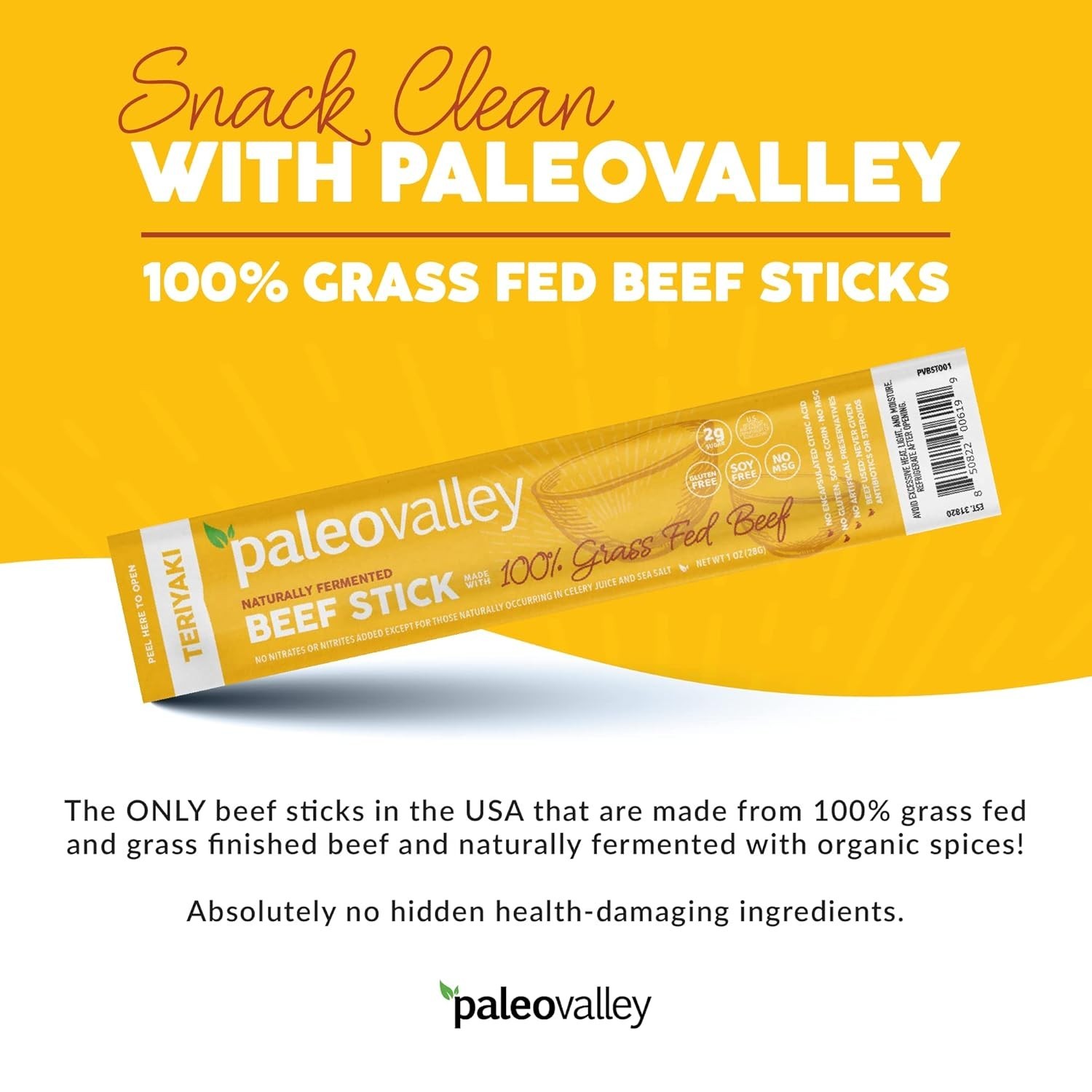 Teriyaki Beef Sticks – Gluten Free, High Protein Snack