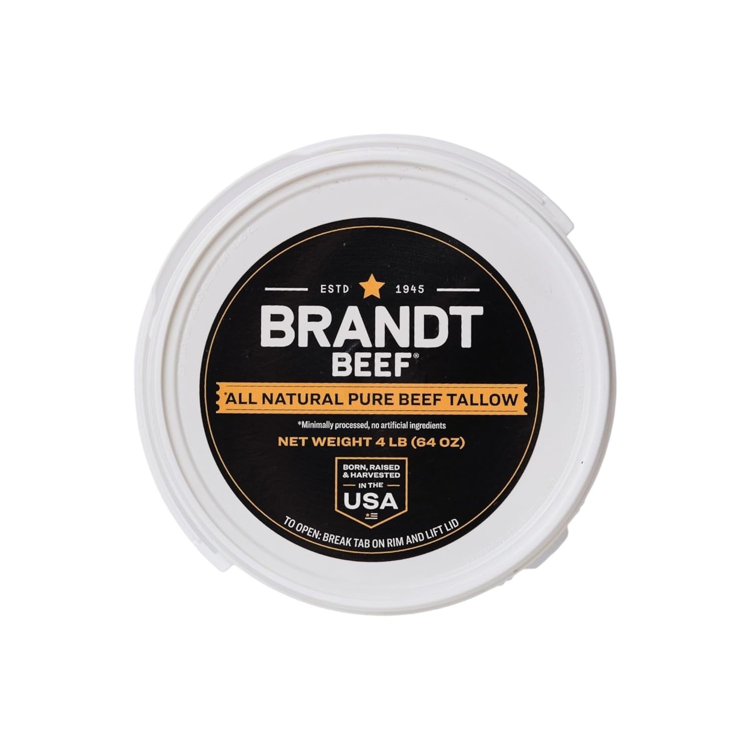 Multi-Use 64 oz Beef Tallow | High Smoke Point & No Additives for Healthy Living