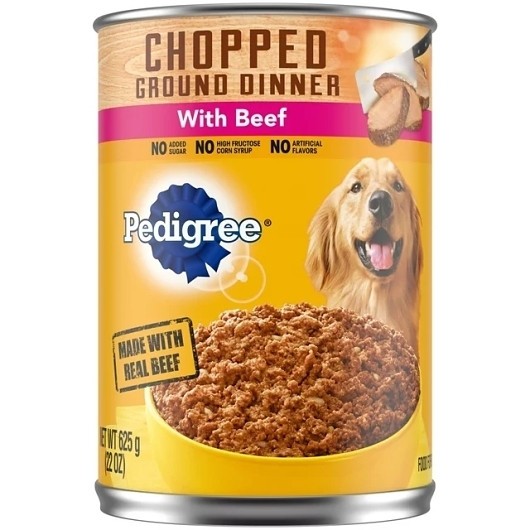 Pedigree Chopped Beef, 13.2 Ounces, 12 Per Case