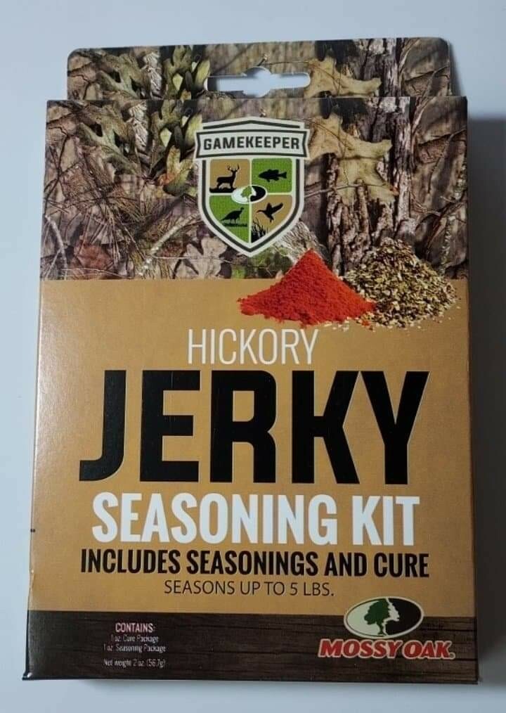1~Gamekeeper Mossy Oak Hickory Wild Hunting Game Beef Jerky Cure Seasonong Kit