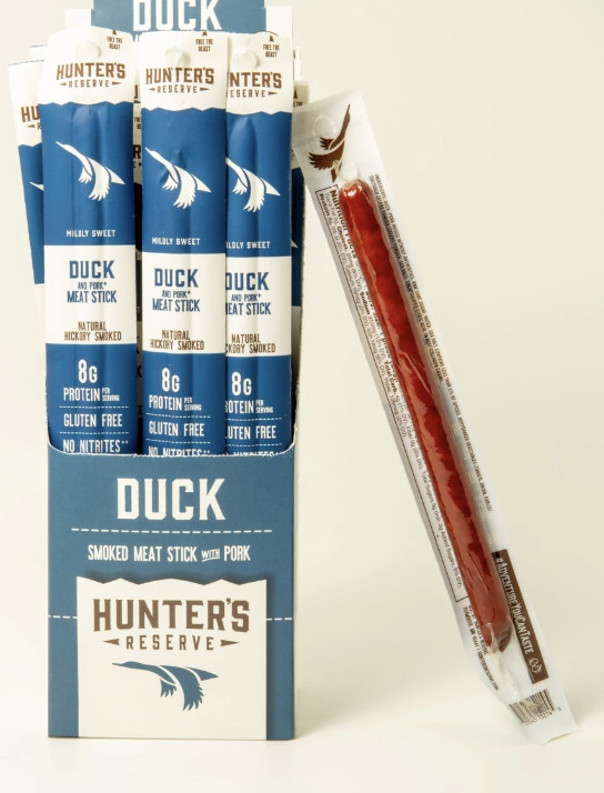 Hunter’s Reserve DUCK .9oz Trail Sticks 6 Pack EXOTIC MEAT STICK