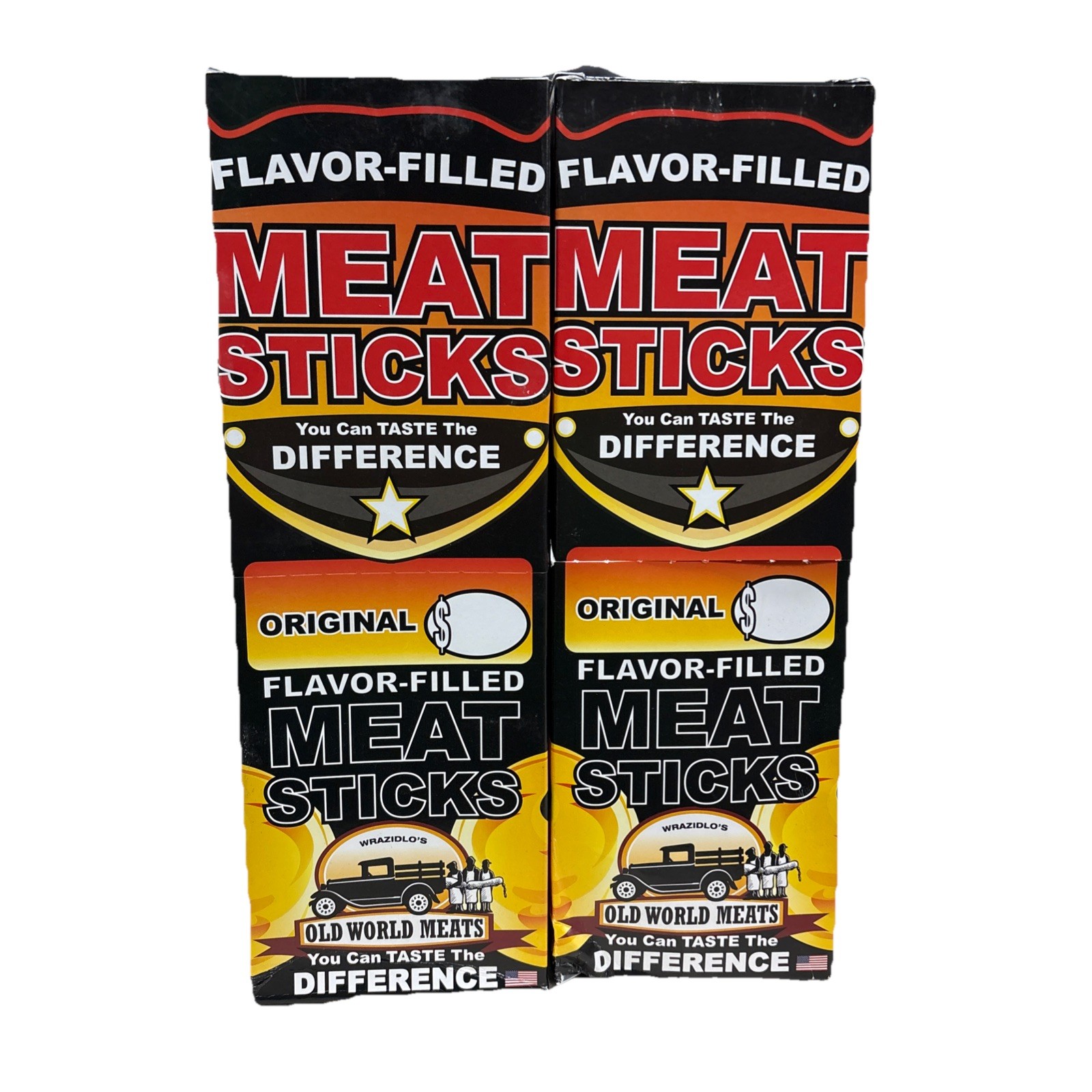 Old World Meats Meat Sticks Original 20, 1 Oz Sticks 2 Pack ( 40 Sticks Total)