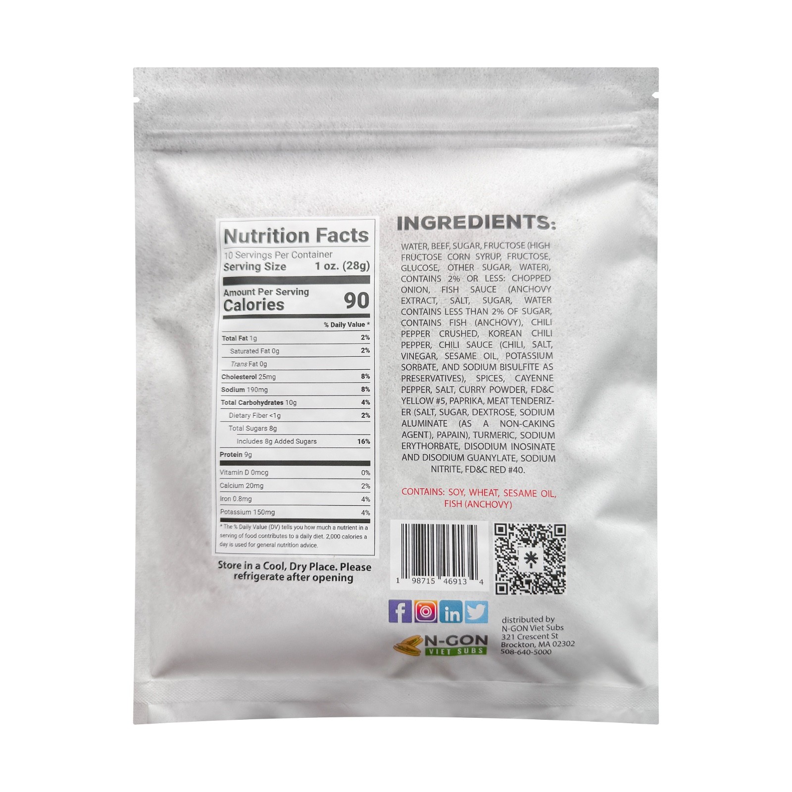 Jerkioh Beef Jerky – Spicy Curry, Lemongrass, Original | 1oz–10oz | Small Batch