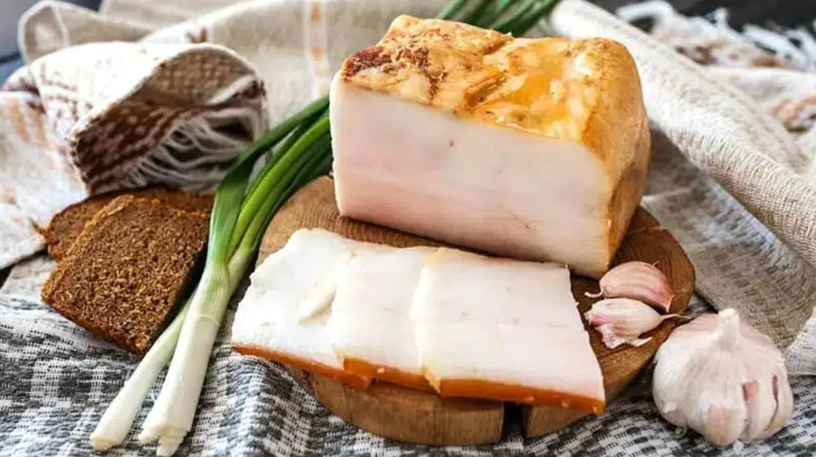 Tea Bacon Russian/Ukrainian Salo -Salted Pig Fat | Pork Lard, European Tradition