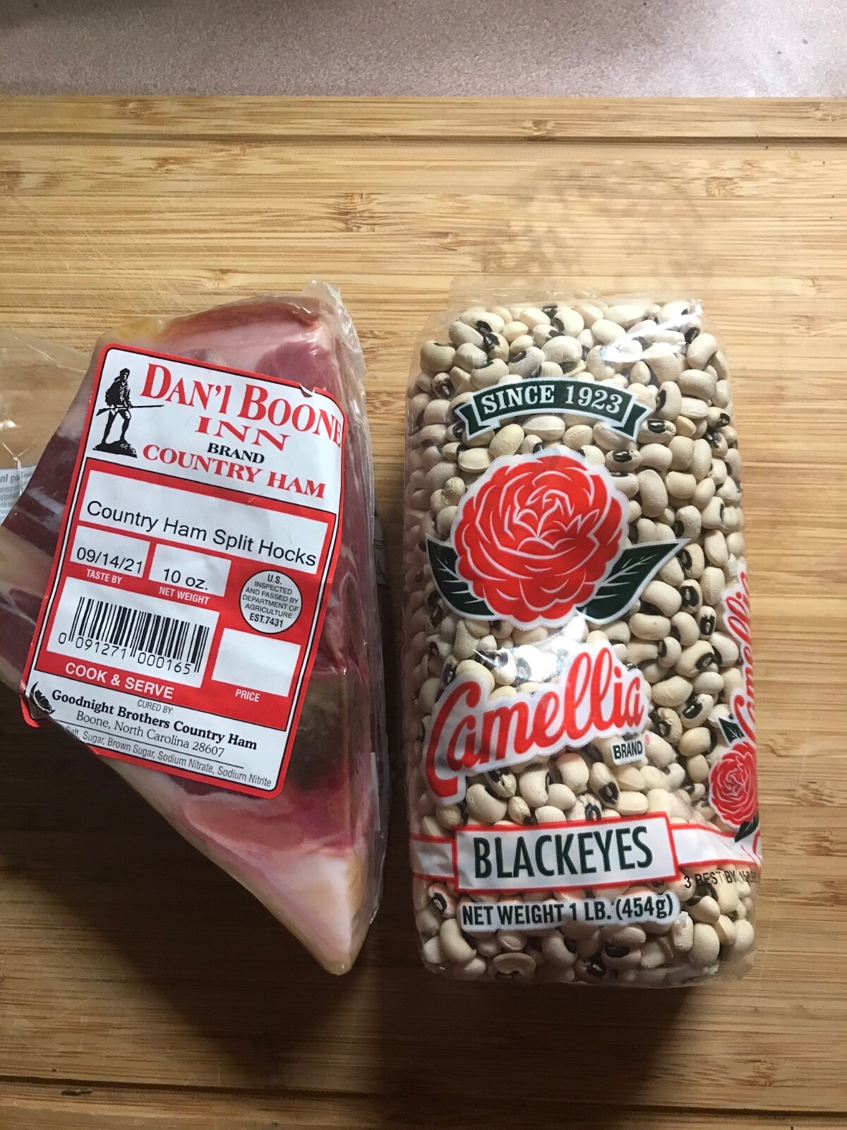 Dan’l Boone Country Ham Hock and Blackeyed pea Kit, Soul Food , Country Food