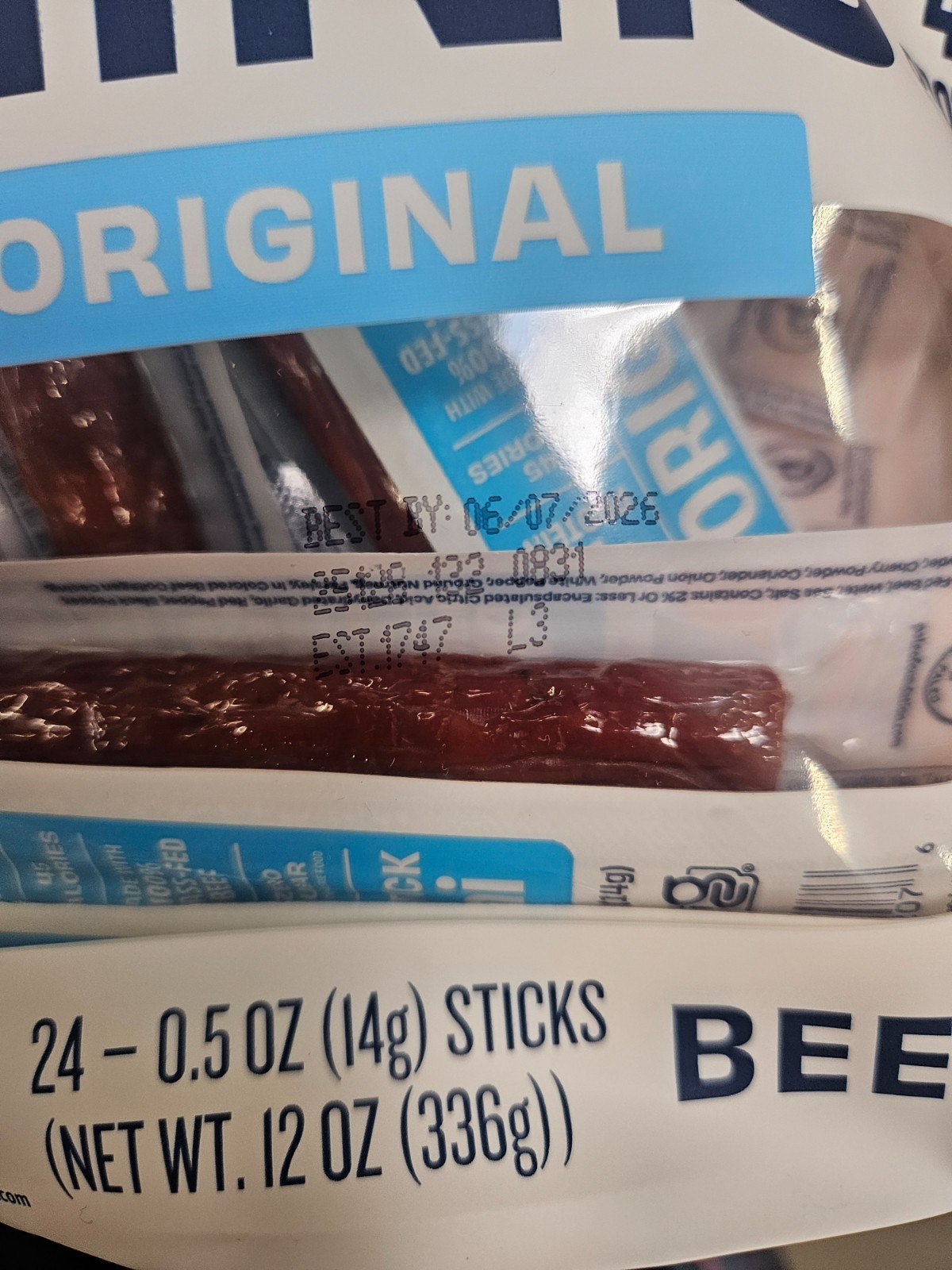 4 Country Archer Original Mini Beef Sticks (24 Pack each) Grass Fed.